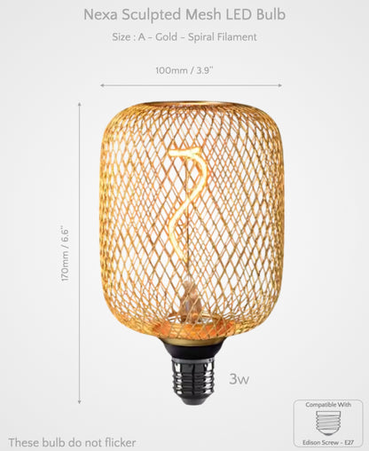 Nexa - Sculpted Mesh LED Bulb