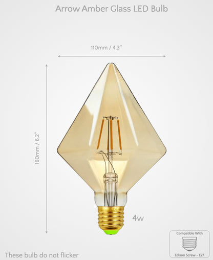 Sculpted Decorative Glass LED Bulbs