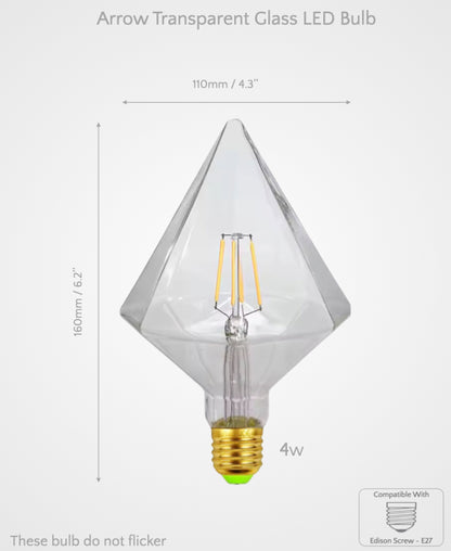 Sculpted Decorative Glass LED Bulbs