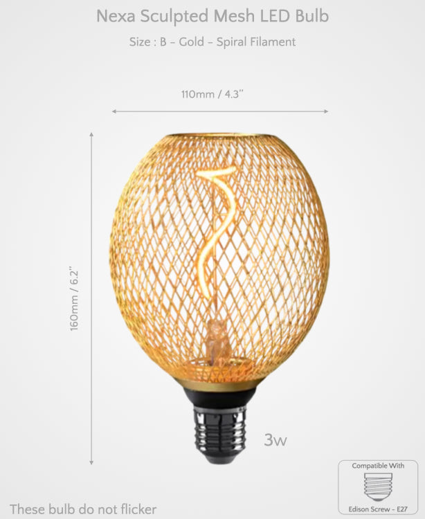 Nexa - Sculpted Mesh LED Bulb