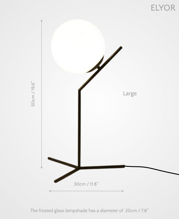 Elyor – Sculptural LED Lamp of Lunar Grace