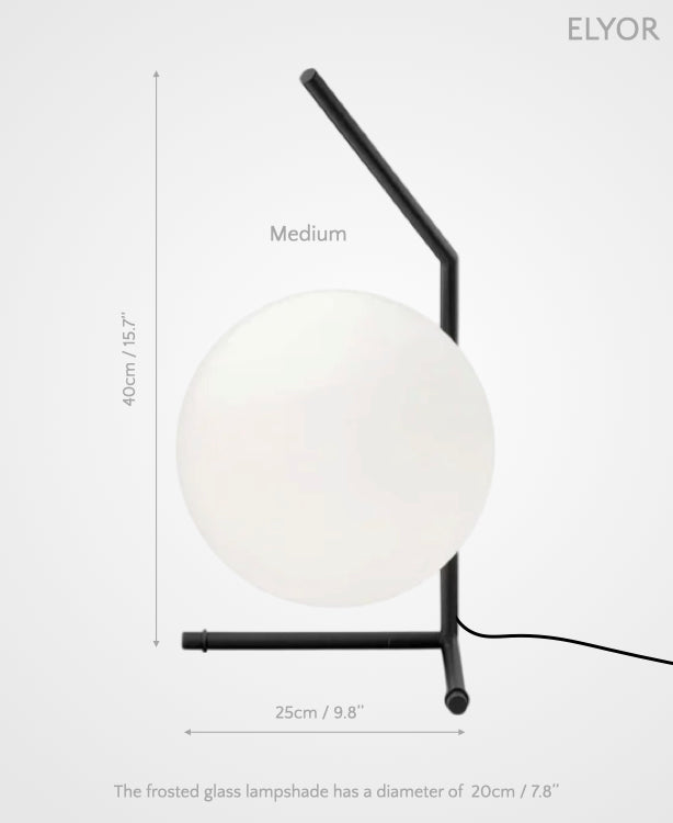 Elyor – Sculptural LED Lamp of Lunar Grace