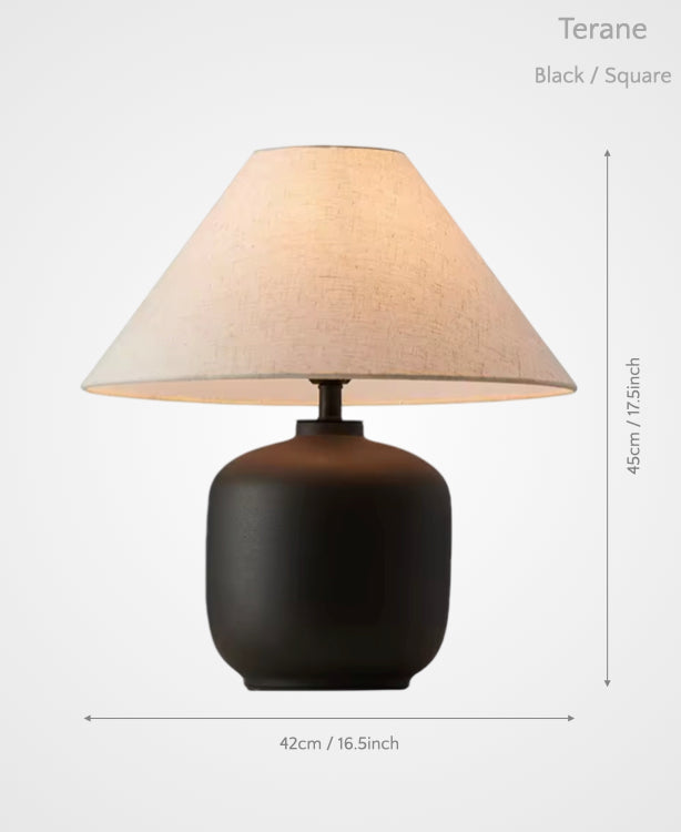Terane – Ceramic Table Lamp of Earth and Light