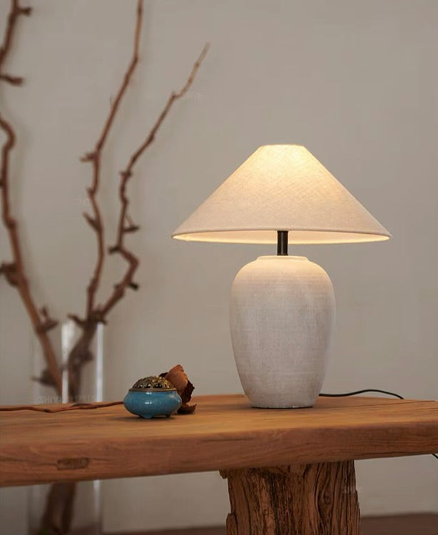 Terane – Ceramic Table Lamp of Earth and Light