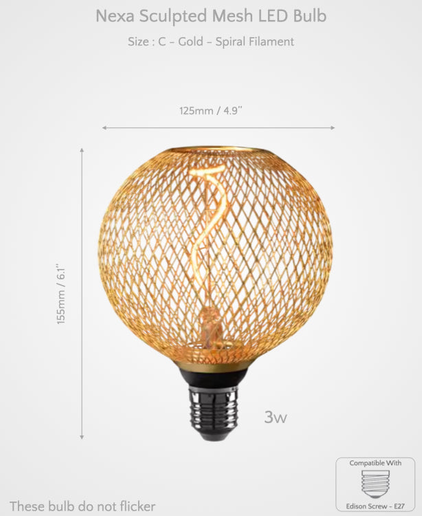 Nexa - Sculpted Mesh LED Bulb