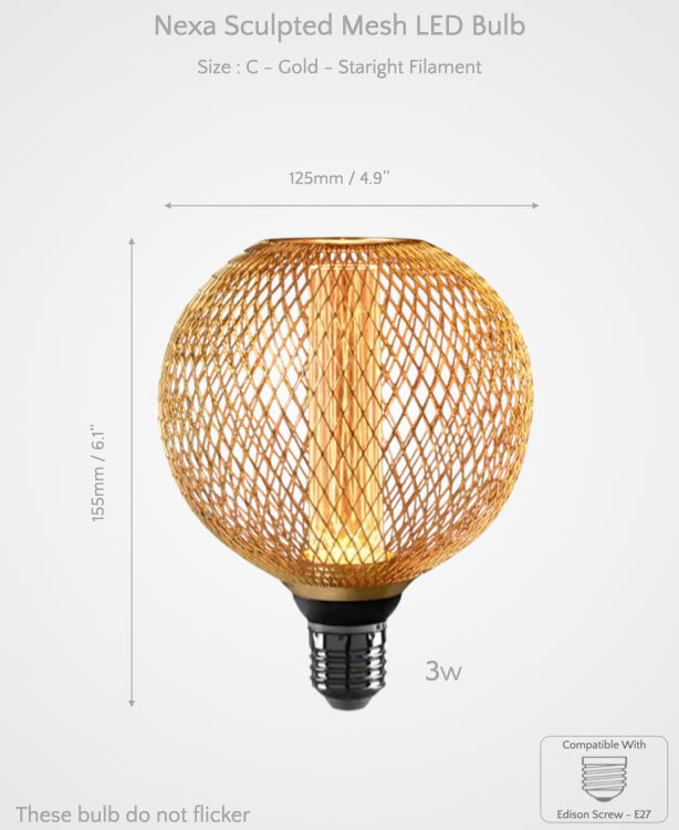 Nexa - Sculpted Mesh LED Bulb