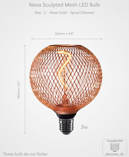 Nexa - Sculpted Mesh LED Bulb