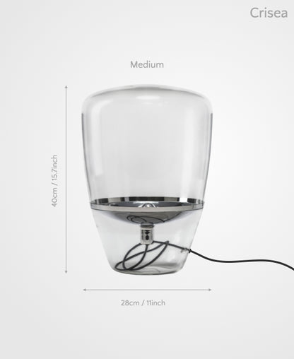 Crisea – Glass Table Lamp with Subtle Resonance