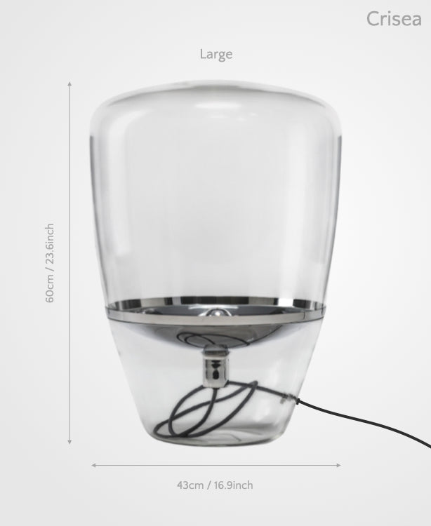 Crisea – Glass Table Lamp with Subtle Resonance