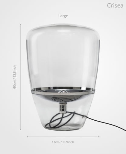 Crisea – Glass Table Lamp with Subtle Resonance