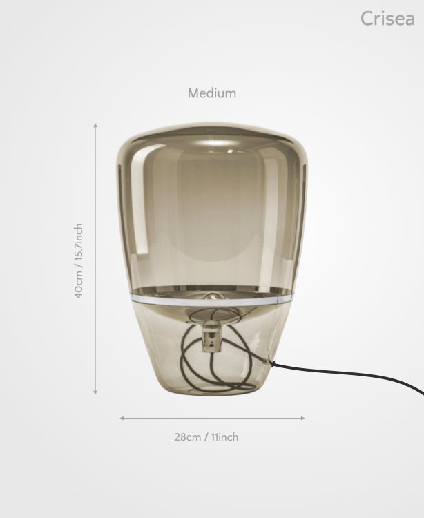 Crisea – Glass Table Lamp with Subtle Resonance