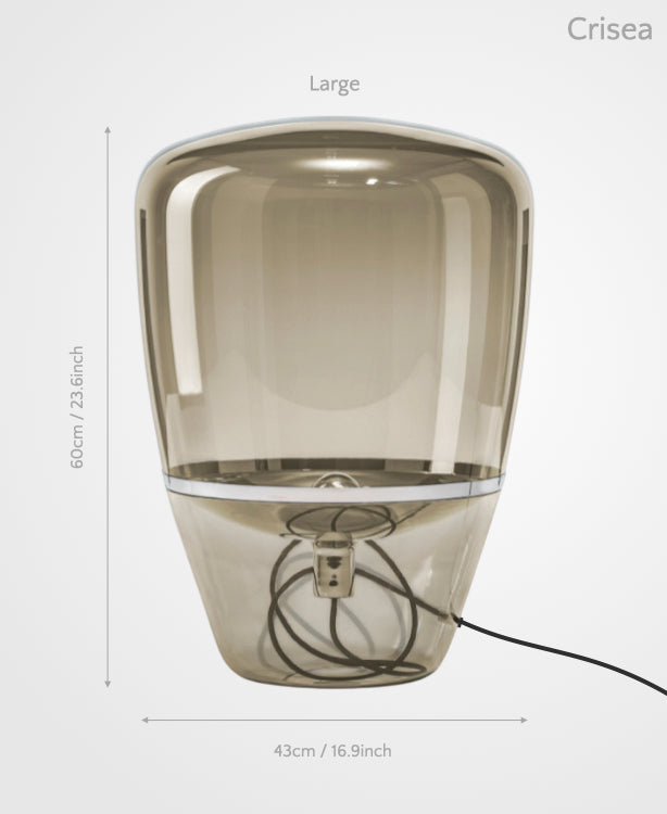 Crisea – Glass Table Lamp with Subtle Resonance