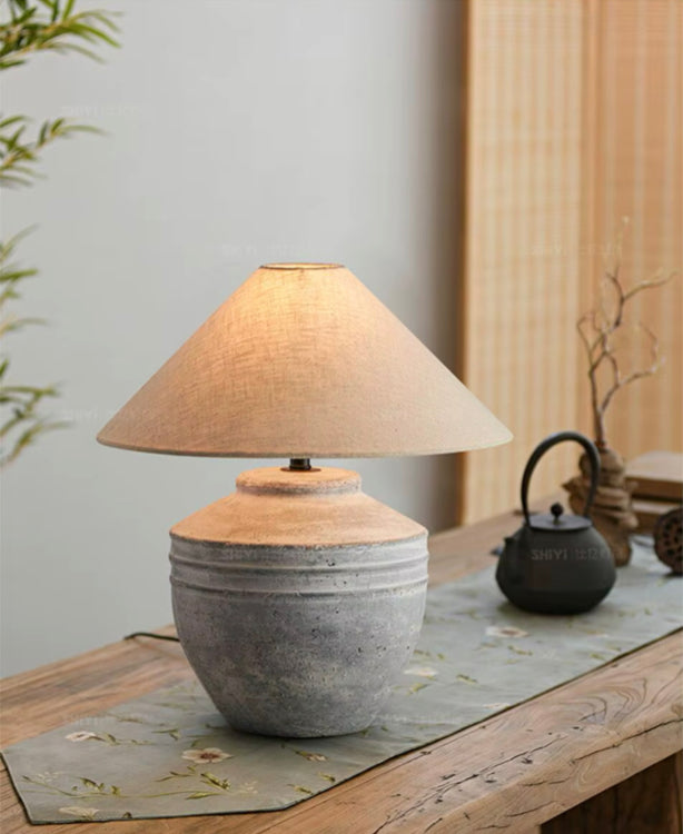 Terane – Ceramic Table Lamp of Earth and Light