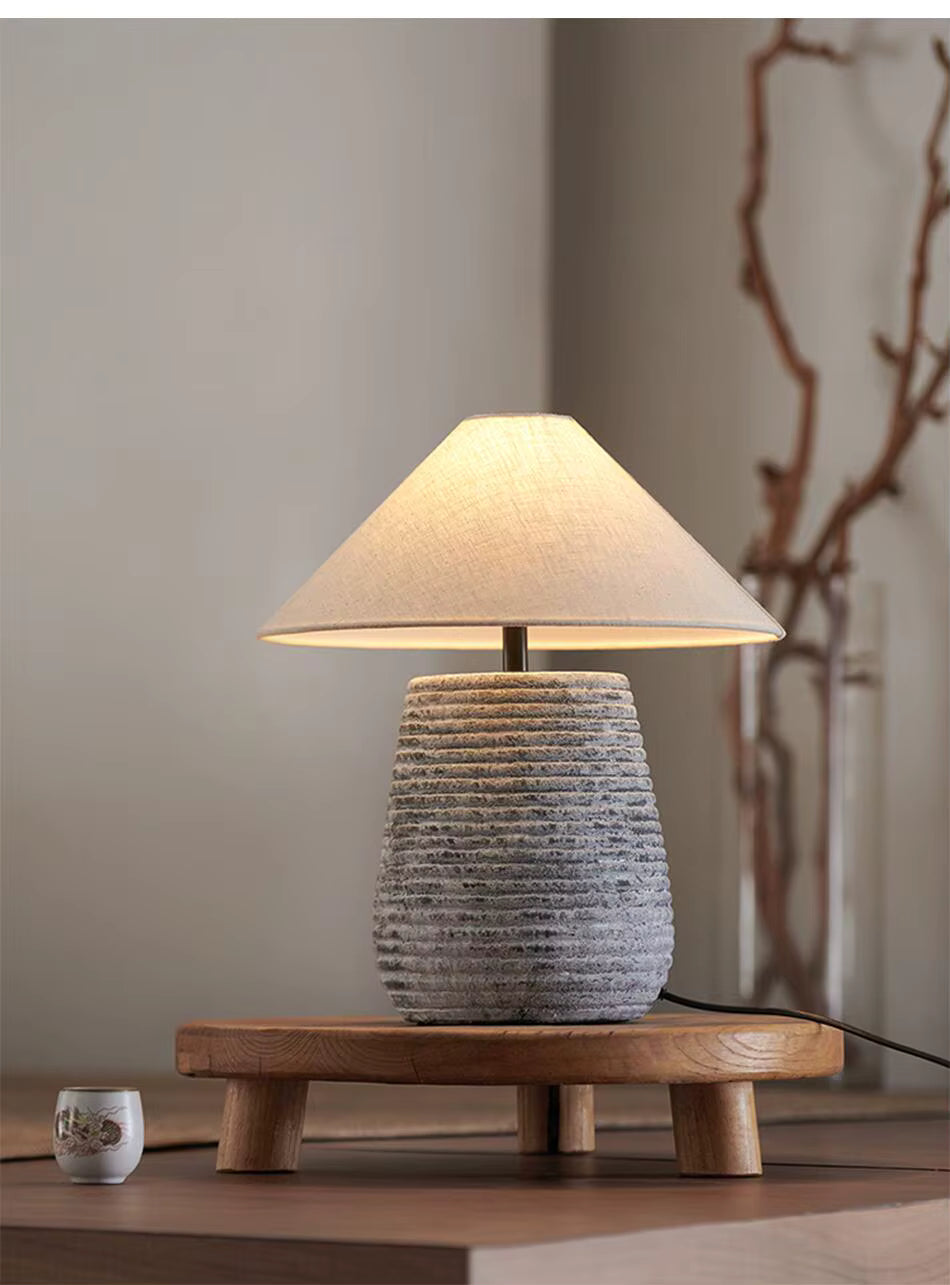 Terane – Ceramic Table Lamp of Earth and Light