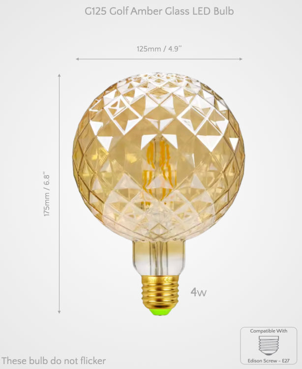Sculpted Decorative Glass LED Bulbs