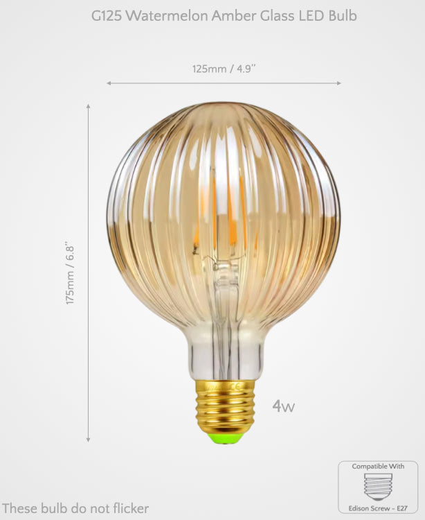 Sculpted Decorative Glass LED Bulbs