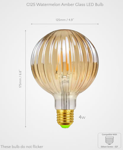 Sculpted Decorative Glass LED Bulbs