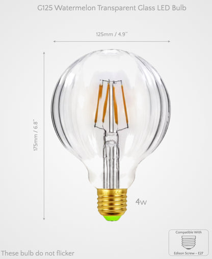 Sculpted Decorative Glass LED Bulbs