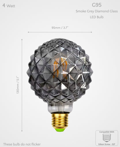 G95 Diamond Glass LED Bulb