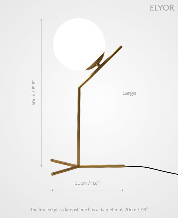 Elyor – Sculptural LED Lamp of Lunar Grace