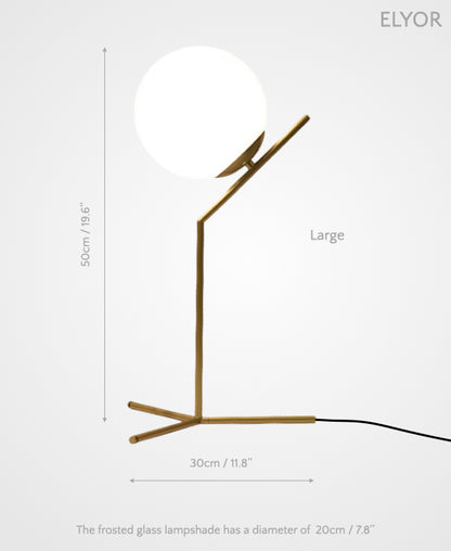 Elyor – Sculptural LED Lamp of Lunar Grace