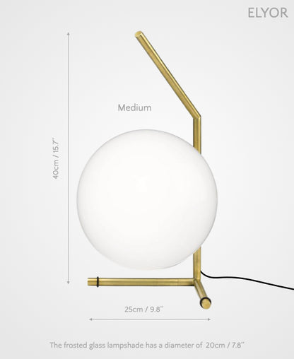 Elyor – Sculptural LED Lamp of Lunar Grace
