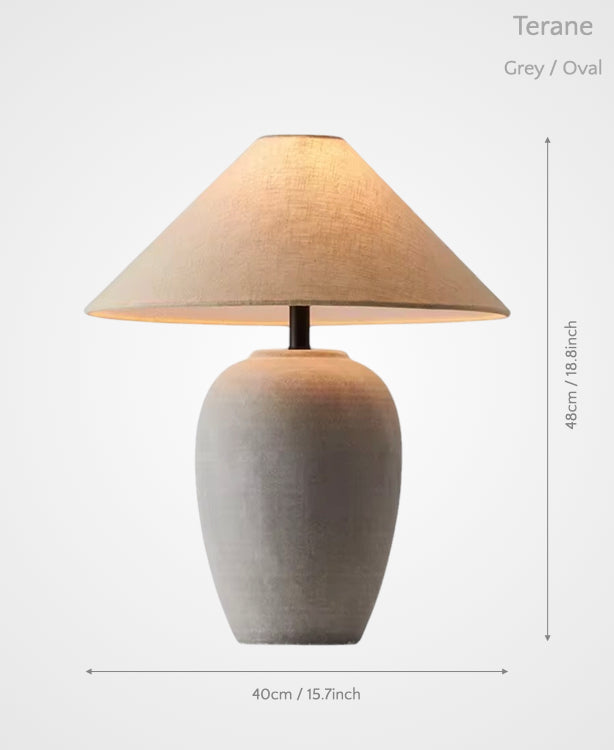 Terane – Ceramic Table Lamp of Earth and Light