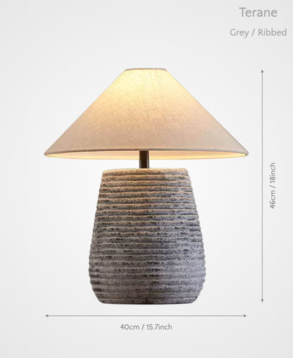Terane – Ceramic Table Lamp of Earth and Light