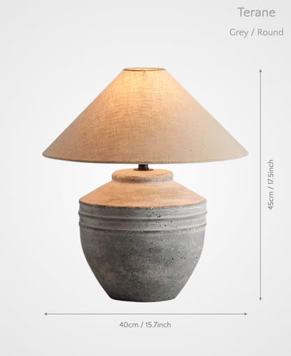 Terane – Ceramic Table Lamp of Earth and Light