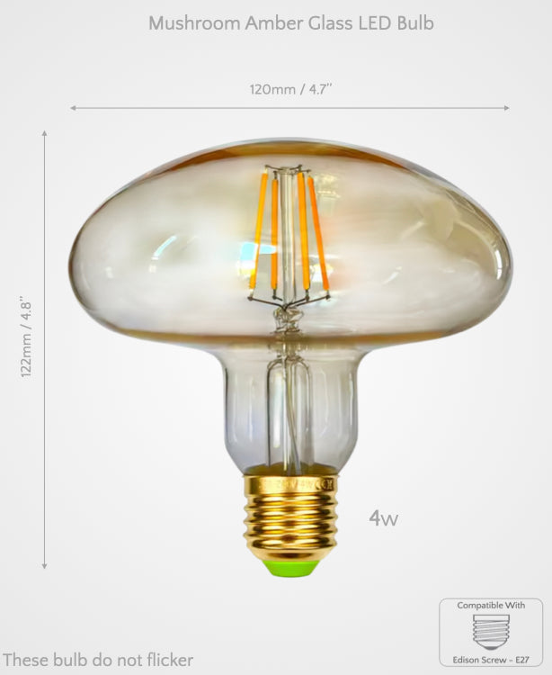 Sculpted Decorative Glass LED Bulbs