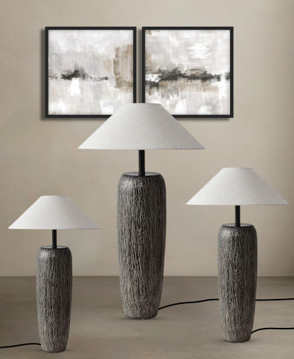 Teora – Ceramic Floor Lamp of Earth and Warm Serenity