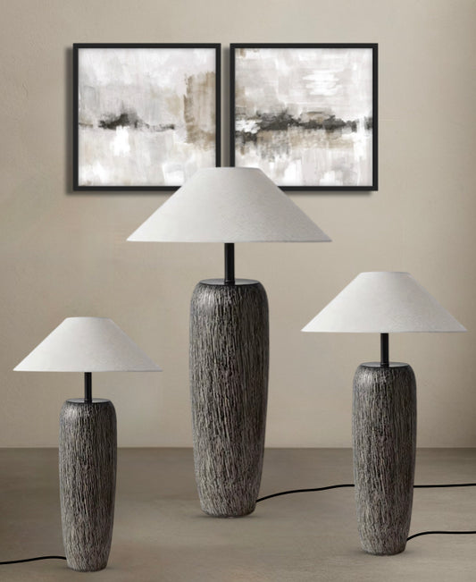 Teora – Ceramic Floor Lamp of Earth and Warm Serenity