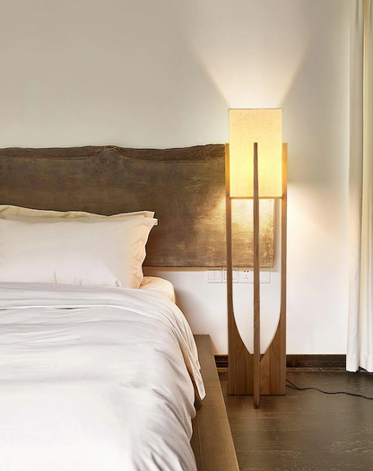 Soryn – Wooden Floor Lamp of Wabi-Sabi Serenity