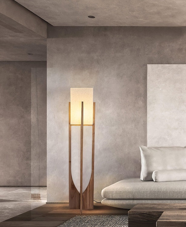 Soryn – Wooden Floor Lamp of Wabi-Sabi Serenity