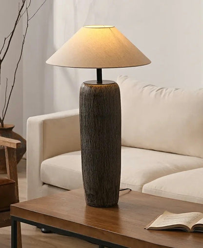 Teora – Ceramic Floor Lamp of Earth and Warm Serenity