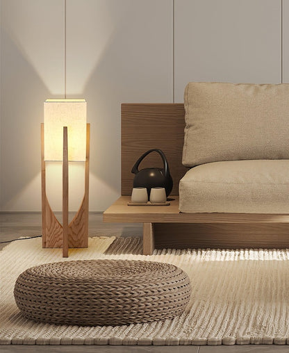 Soryn – Wooden Floor Lamp of Wabi-Sabi Serenity