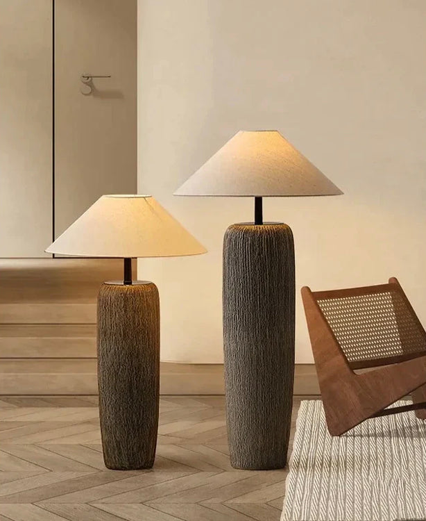 Teora – Ceramic Floor Lamp of Earth and Warm Serenity