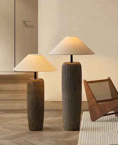 Teora – Ceramic Floor Lamp of Earth and Warm Serenity