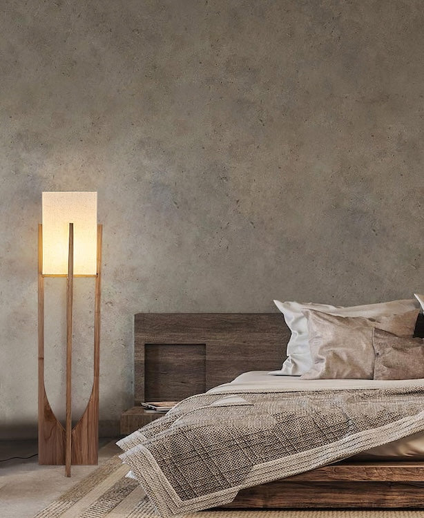 Soryn – Wooden Floor Lamp of Wabi-Sabi Serenity