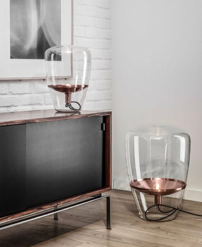 Crisea – Glass Table Lamp with Subtle Resonance