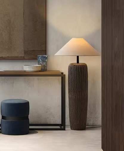 Teora – Ceramic Floor Lamp of Earth and Warm Serenity