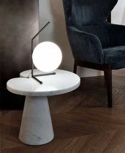 Elyor – Sculptural LED Lamp of Lunar Grace