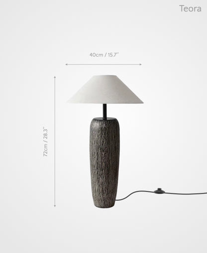 Teora – Ceramic Floor Lamp of Earth and Warm Serenity