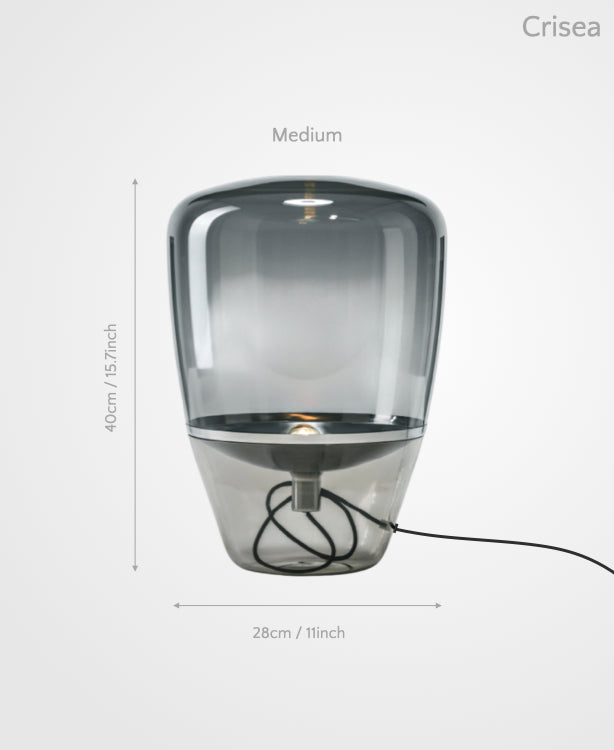 Crisea – Glass Table Lamp with Subtle Resonance
