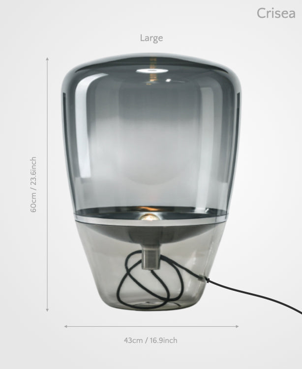 Crisea – Glass Table Lamp with Subtle Resonance