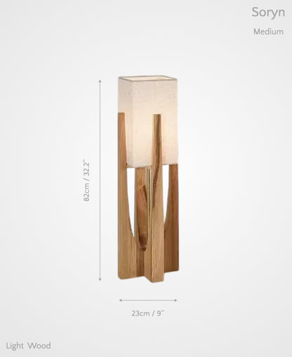 Soryn – Wooden Floor Lamp of Wabi-Sabi Serenity