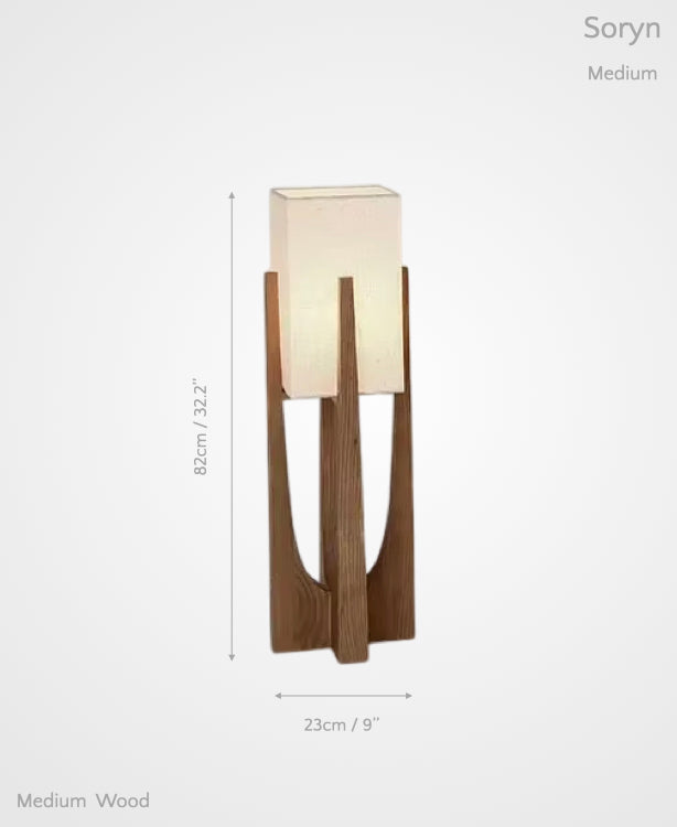 Soryn – Wooden Floor Lamp of Wabi-Sabi Serenity