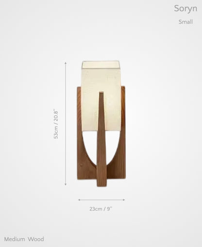 Soryn – Wooden Floor Lamp of Wabi-Sabi Serenity