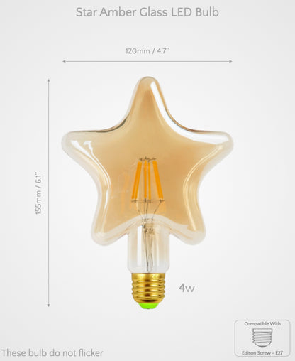 Sculpted Decorative Glass LED Bulbs