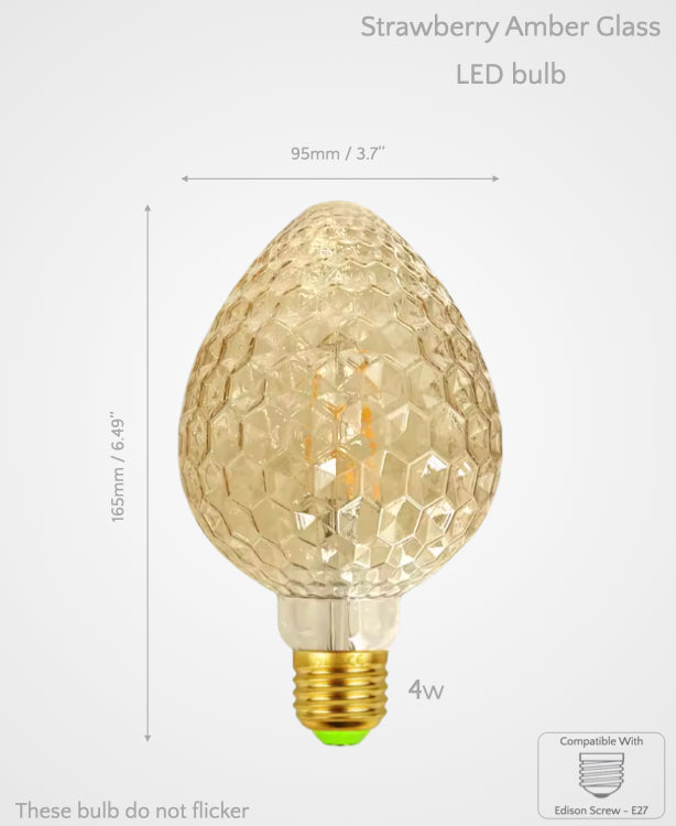 Sculpted Decorative Glass LED Bulbs